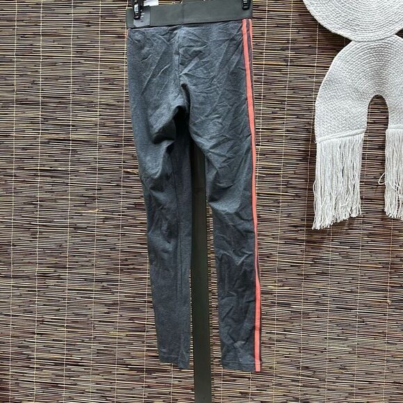 Adidas Women's Essentials 3-Stripe Full Length Cotton Leggings, Xs- Dark Grey He - Picture 3 of 3